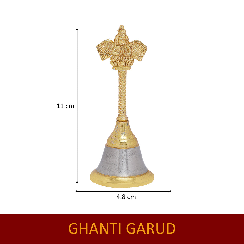 Hariaura Garud Ghanti Temple Bell for Pooja | Garuda Hanging Bell for Home Temple & Mandir | Sacred Aarti Bell for Spiritual Rituals, Vastu & Temple Decor