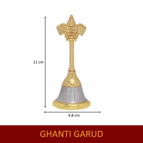Hariaura Garud Ghanti Temple Bell for Pooja | Garuda Hanging Bell for Home Temple & Mandir | Sacred Aarti Bell for Spiritual Rituals, Vastu & Temple Decor