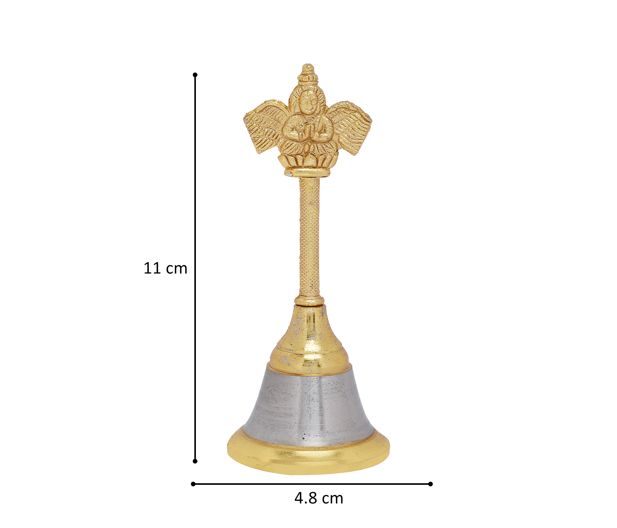 Hariaura Garud Ghanti Temple Bell for Pooja | Garuda Hanging Bell for Home Temple & Mandir | Sacred Aarti Bell for Spiritual Rituals, Vastu & Temple Decor