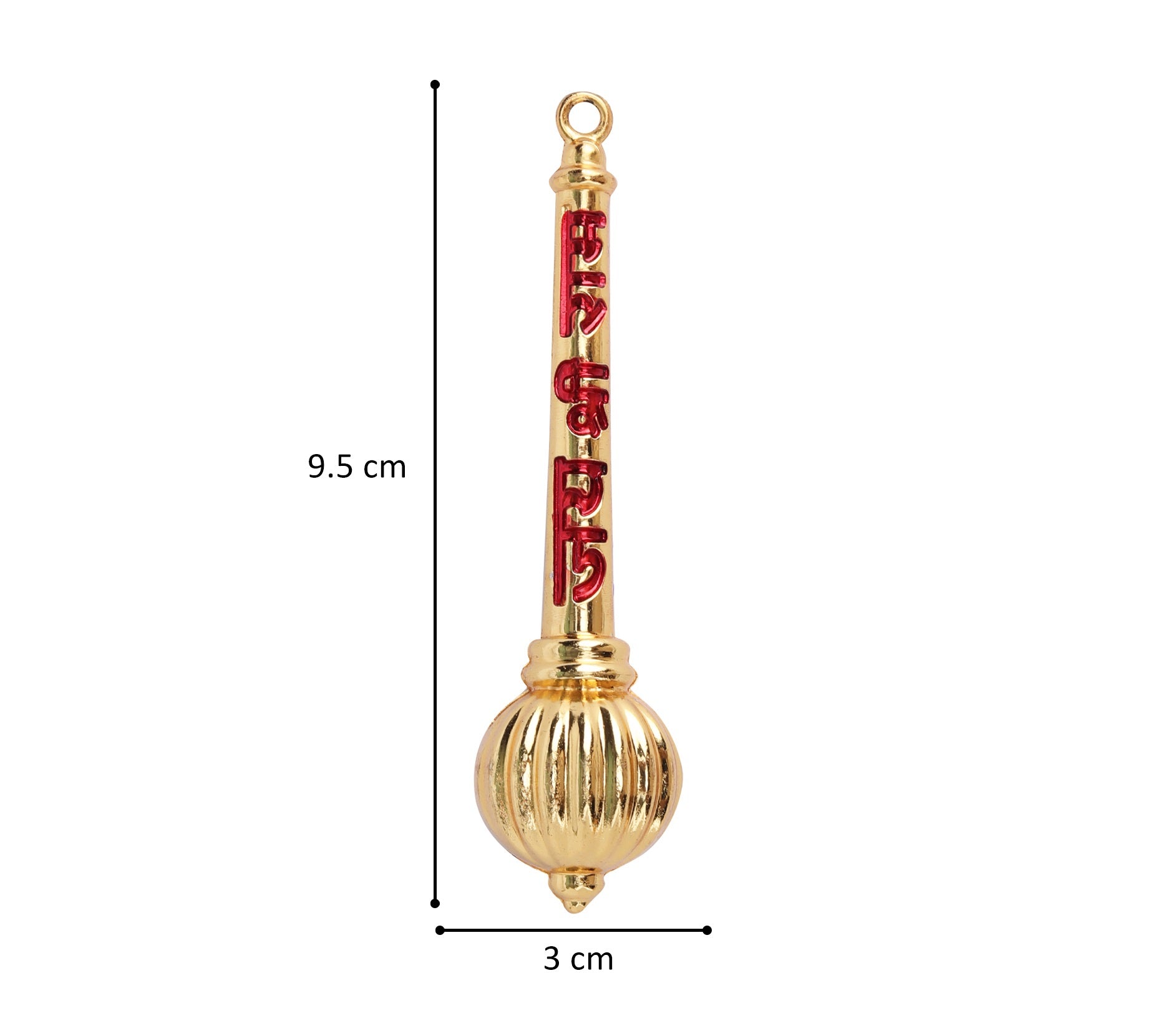 Hanuman Gada Combo for Car Dashboard & Table | Standing Bajrangbali Gada Idol with Free Hanging Gada | Spiritual Protection Decor | Gift Item