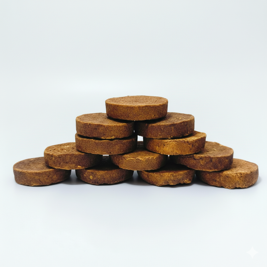 Hariaura Natural Cow Dung Cakes (Uple) – Set of 10 | Pure Gomay for Havan, Pooja, Agnihotra & Spiritual Rituals | Eco-Friendly & Traditional