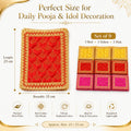 Hariaura Chunni Set for Pooja – Set of 9 Small Chunni | Mini Dupatta for Mandir, Navratri, Mata Rani, Return Gifts & Religious Functions.
