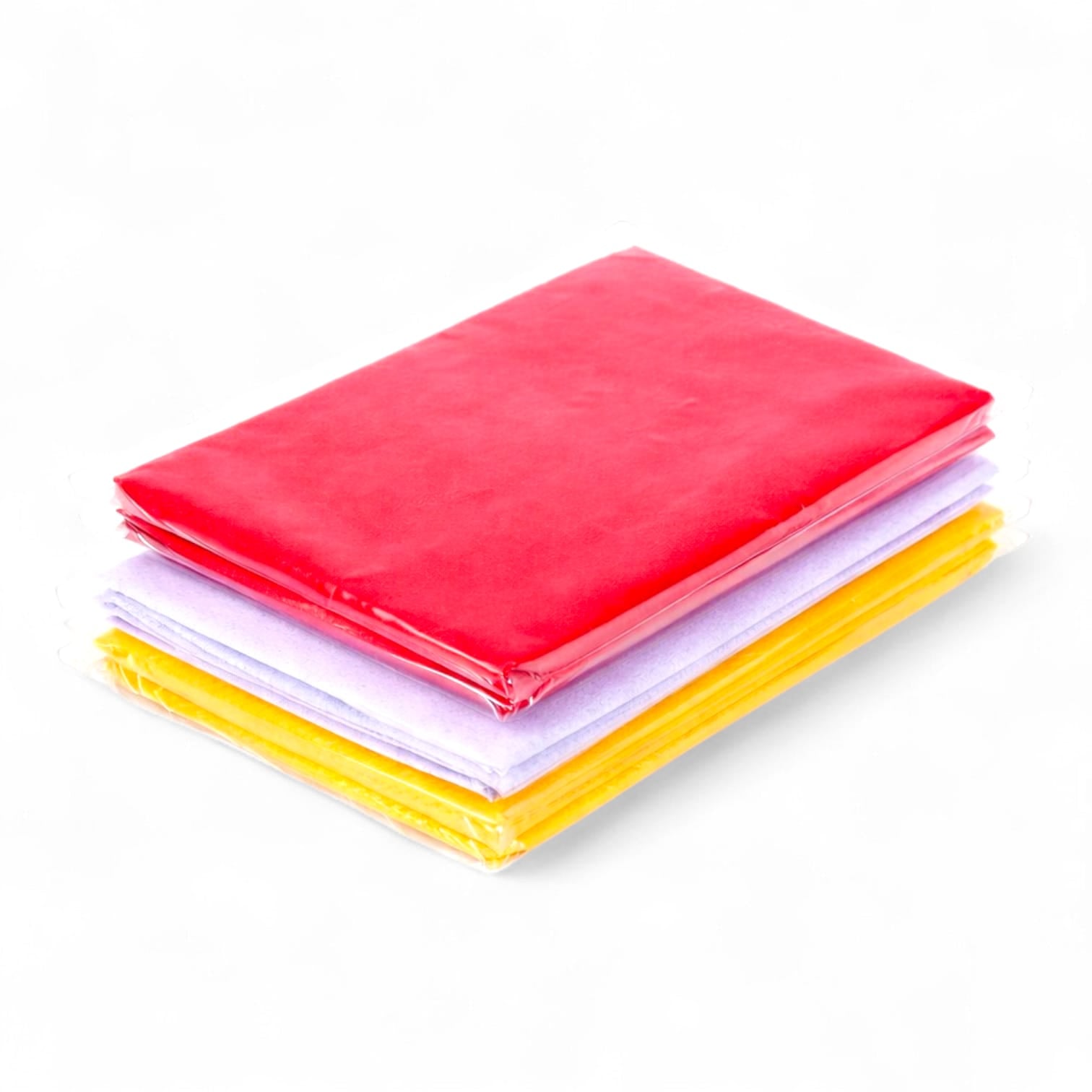 Hariaura Plain Vastra for Pooja Set of 6 (2 Red, 2 White, 2 Yellow) | Cotton Vastra for God Idols, Mandir & Rituals | Devotional Cloth for Pooja, Murti Decoration & Temple Use